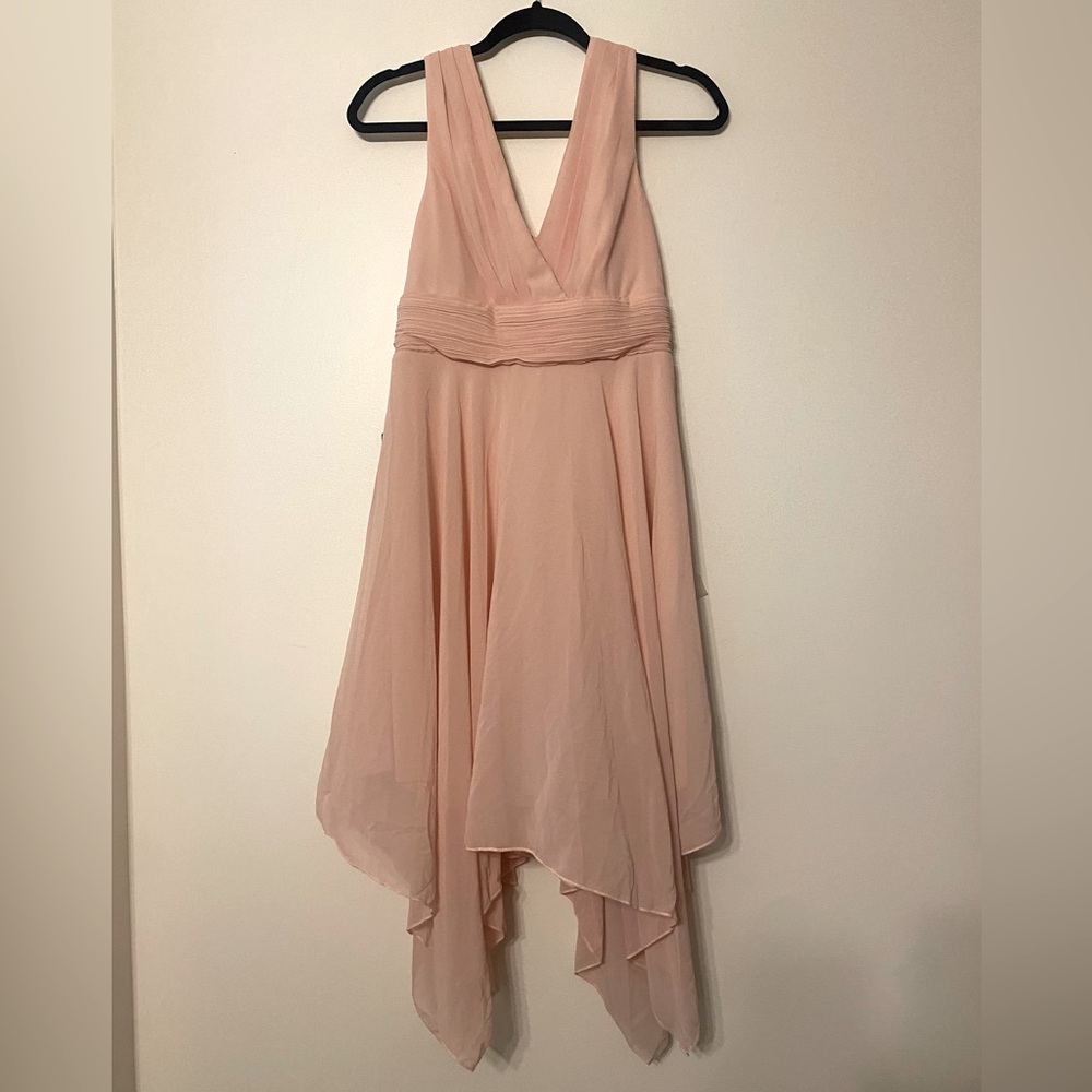 bridesmaid dress, pink, size small